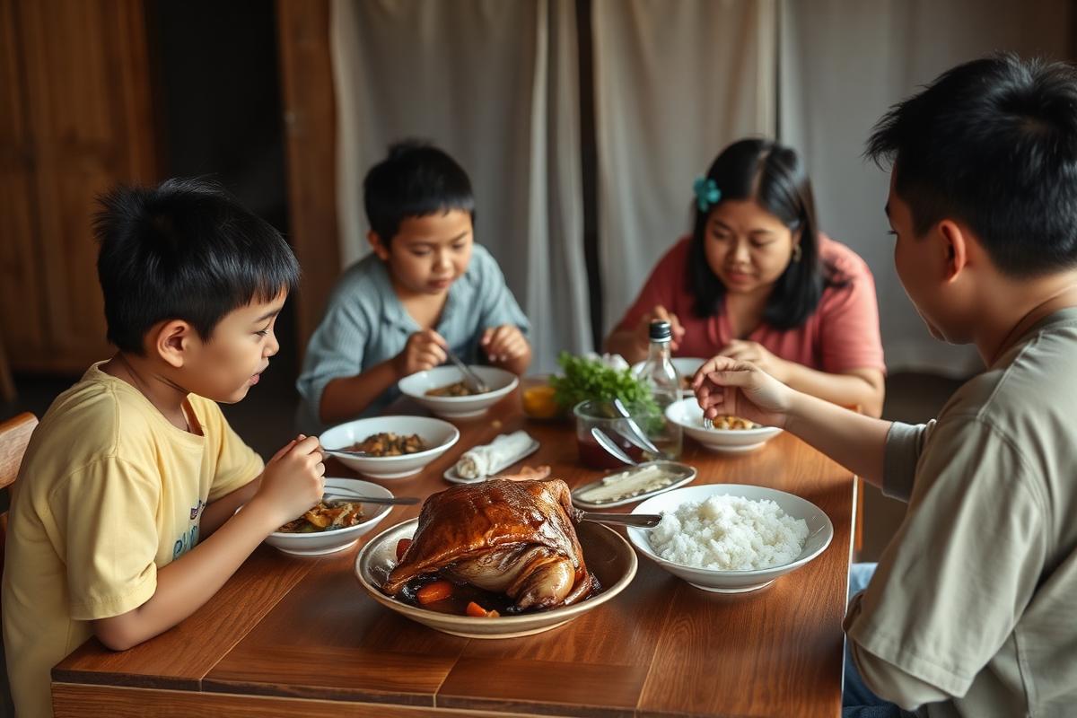 Family meal photo